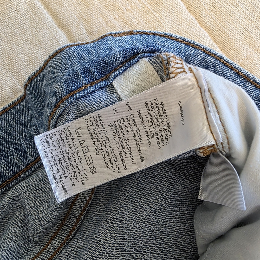 Madewell 90s Straight High Rise Jeans 30 Tall - Picture 10 of 10